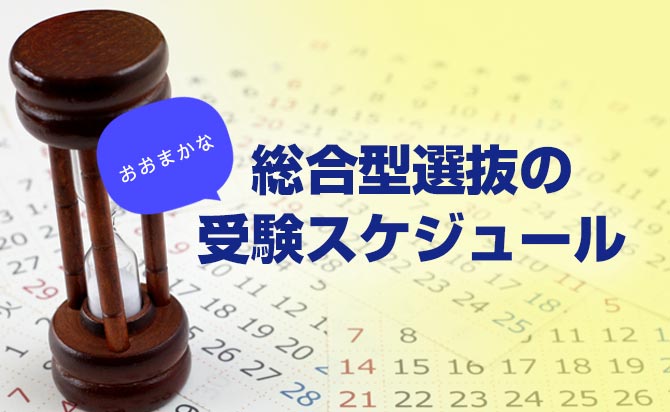 総合型選抜の主な受験スケジュール