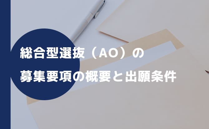 国際社会科学部の総合型選抜の出願条件