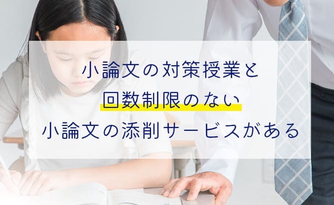 ホワイトアカデミー高等部の小論文の添削サポート