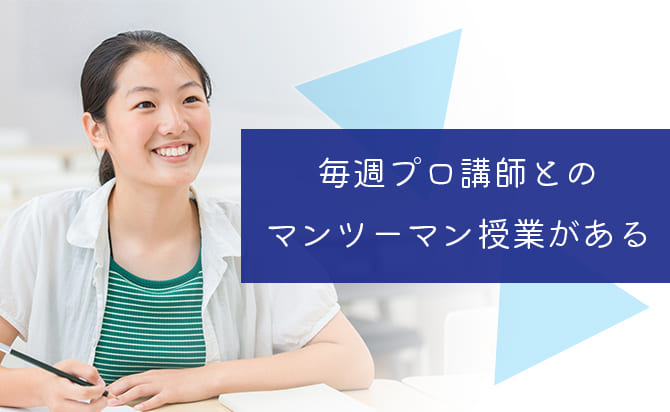 授業は総合型選抜対策のプロと全てマンツーマン