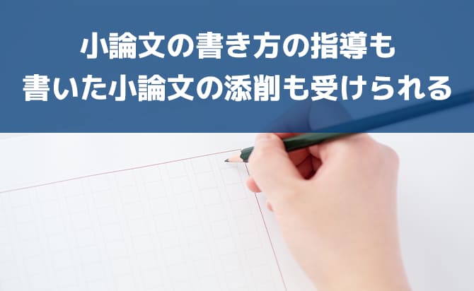 小論文の書き方の指導サービスと書いた小論文の添削