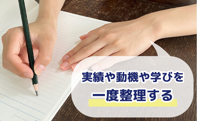 実績などを整理する