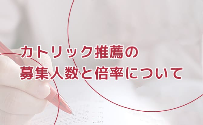 上智大学のカトリック推薦の募集人数と倍率