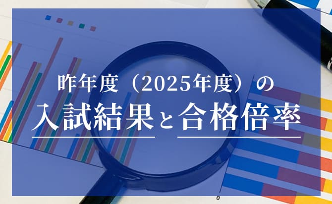 昨年度の入試結果と合格倍率