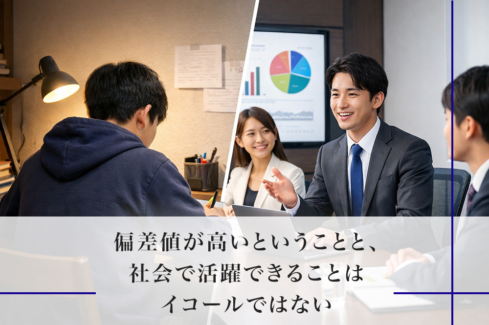 偏差値が高いということと、社会で活躍できることはイコールではない